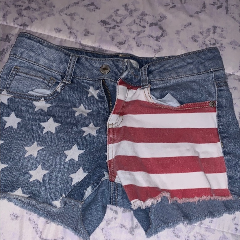 American flag shorts